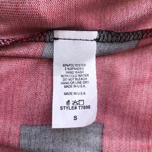 Acting Pro Cardigan Sweater Black Red Buffalo Plaid Sleeve Top Women's Sz Small - Picture 7 of 7